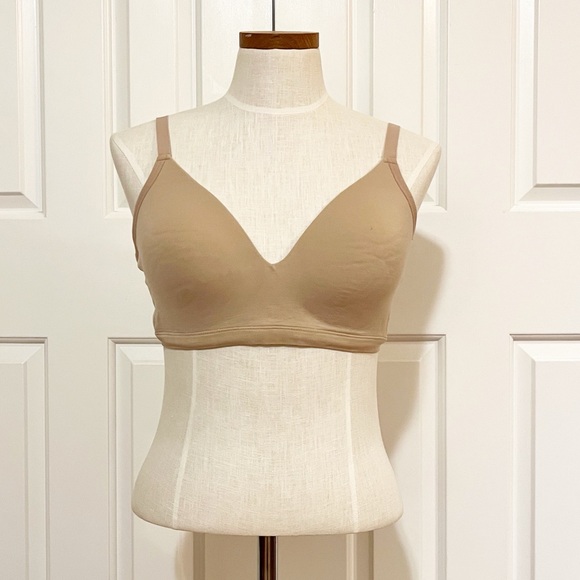 Third Love Wireless Comfortable Nude light beige light tan nude Bra. Size 1X - Picture 5 of 10